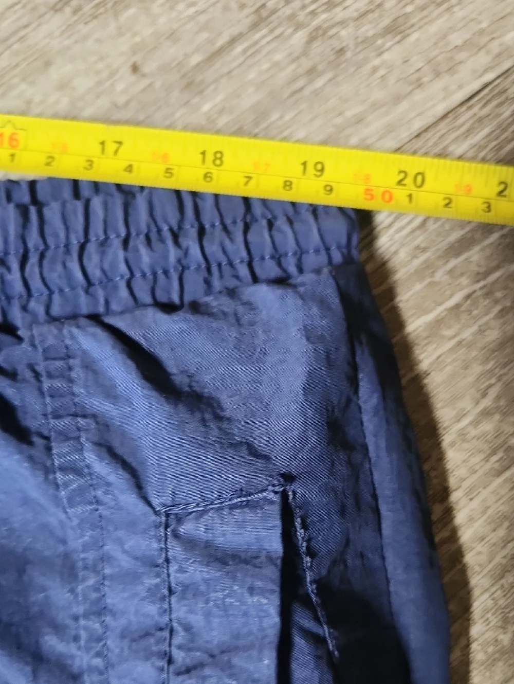 Vintage Nike Navy Blue Track Pants with Red Swoosh